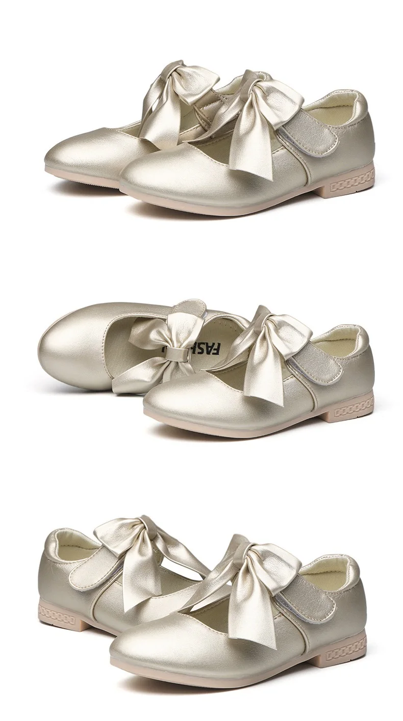 COZULMA/качественная детская обувь; обувь принцессы с бантом для девочек; сезон осень; модные кроссовки для больших девочек; детская обувь на плоской подошве; 3 цвета; Размеры 26-36