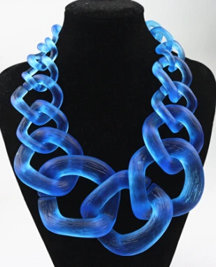 Big Chunky Chain Choker Collar Necklace 
