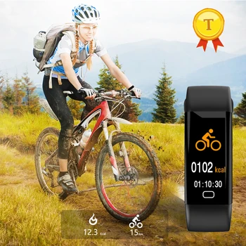

Newest model Color Screen smart bracelet bluetooth sports health smart band with blood pressure heart rate monitor ride mode