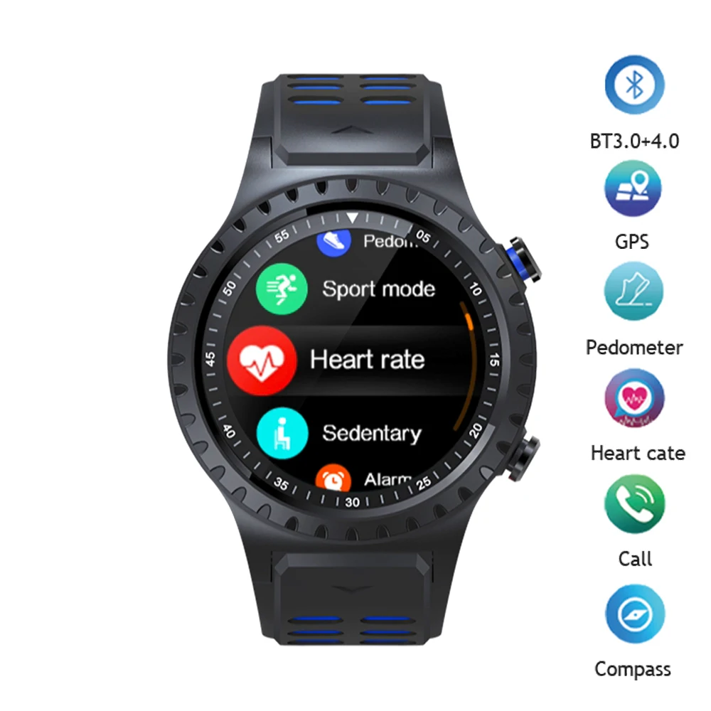 Bluetooth часы Смарт gps Smartwatch MTK2503 шагомер сердечного ритма фитнес-трекер компас