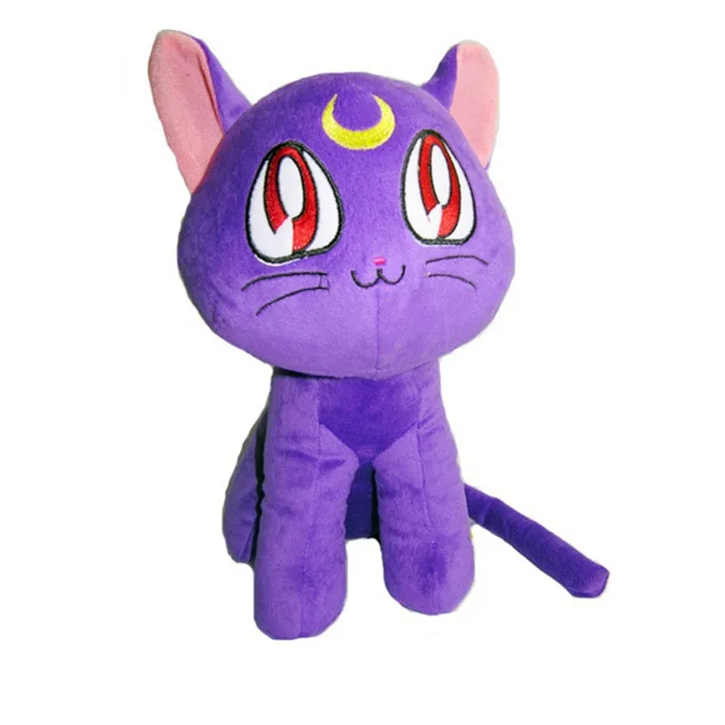 Anime Sailor Moon Figuras Cat Luna Neko Plush Toy Stuffed Peluche Dolls