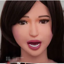 The Newest! With Teeth Electric Oral Sex Suck One-piece Silicone Vagina Seamless Japanese Inflatable Doll Adult Sex Toy Sex Shop