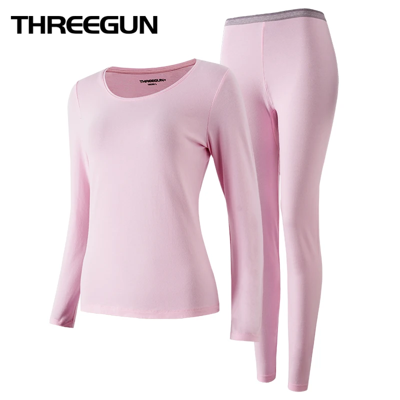 THREEGUN Нижнее белье лайкры термобелье мужское V Шея Термическое нижнее Модный пояс