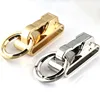 Belt Key Rings Buckle Clip for Belt Double Loops Car Keychain Key Fob Key Chain Ring Gold Silver Color Gift Box ► Photo 1/6