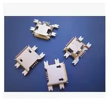 10 Шт. Micro USB Тип B Женский 5Pin Разъем 4 Ножки SMT Пайки SMD Contor