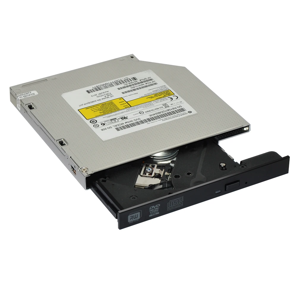 Deepfox 12,7 мм DVD CD RW горелка Писатель Внутренний SATA Оптический привод ноутбук привод DVD горелка Писатель с панелью