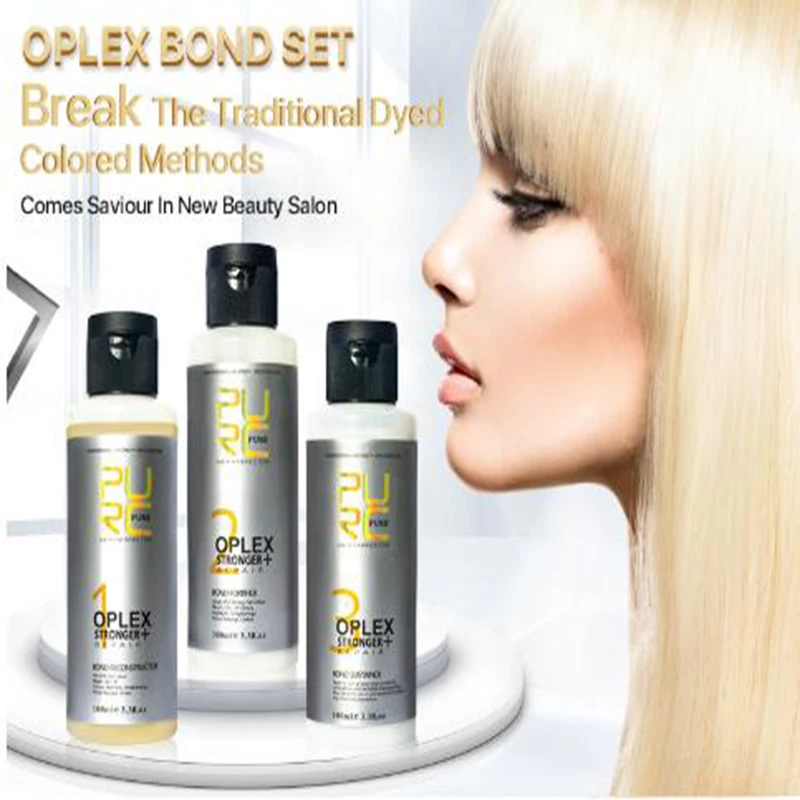 PURC Oplex bond восстановление поврежденных волос, повышает прочность волос и эластичный набор по уходу за волосами
