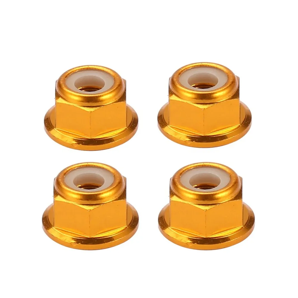 4Pcs M4 RC HSP 102049 (02190) Aluminum Nylon Nut For 1:10 Upgrade Parts Aluminium Profile Connectors Tools | Электроника