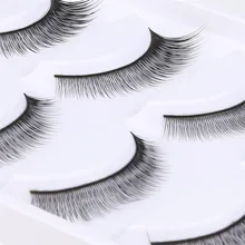 2017 maquiagem Big sale! 5 Pair Fashion Natural Handmade Long False Black Eyelashes Makeup