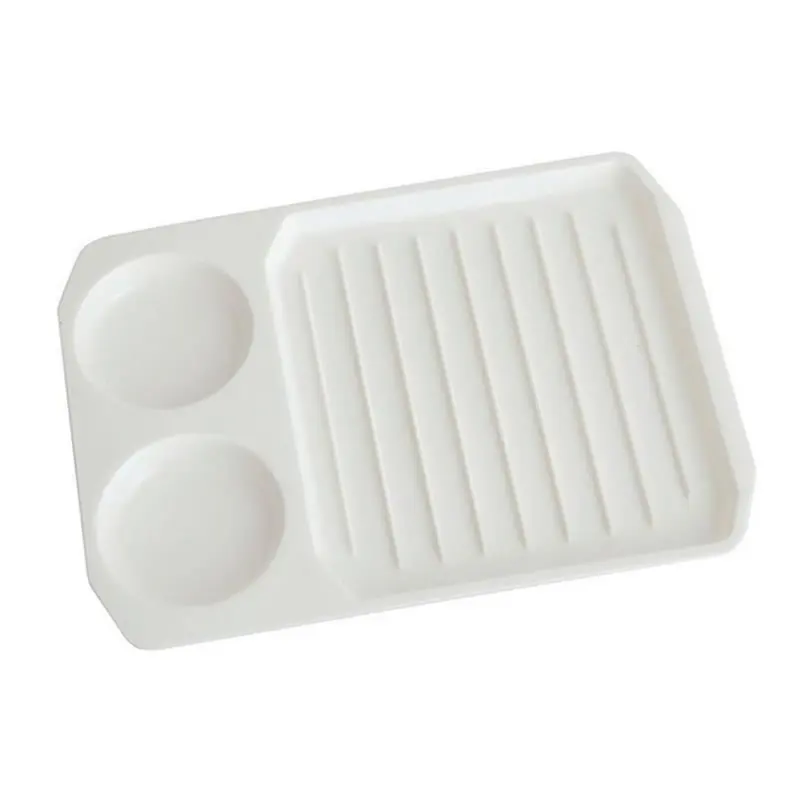 

Plastic Egg Bacon Baking Tray Compartment Microwave Baking Dish Sausages Steak Burgers Fish Sticks Pan Pastry Baking Supplies