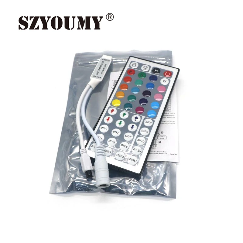 SZYOUMY 200X мини DC12V 24 44-клавишный пульт Беспроводной светодиодный RGB Управление; С Инфракрасный пульт Управление для SMD 3528 5050 RGB Светодиодные ленты