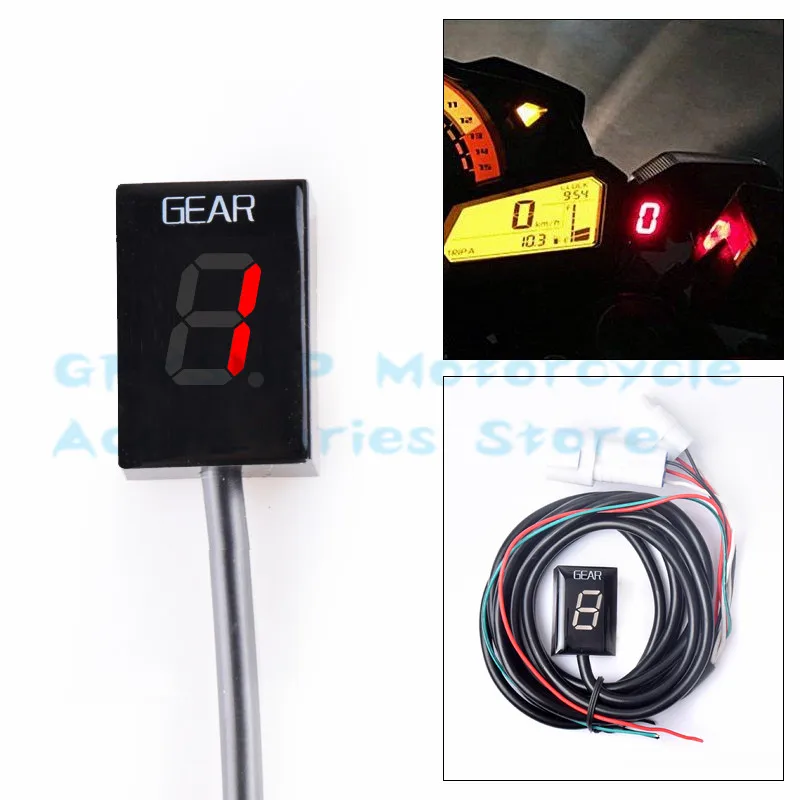 Для Yamaha FZN150 FZN 150 FZ N150 FZN-150 Moto lcd 1-6 уровень водонепроницаемый скорость цифровой измеритель шестерни индикатор A108