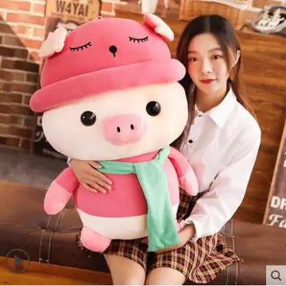 

Cute pig plush toy pig pig doll new year gift girl doll-75