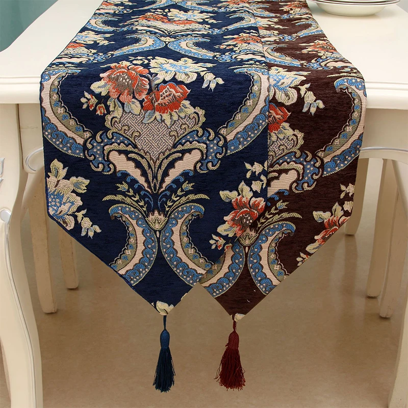 

Table Runner Chenille Runner Table Chemin De Table With Tassels Luxury Decor Decoration De Table Wedding Decoration Accessories