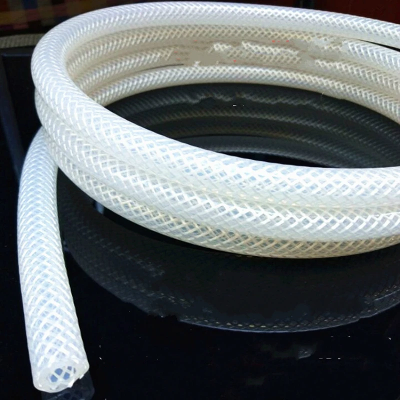 Braidd سيليكون أنبوب ، الغذاء الصف مشبك القناة متقلب Anilox أنبوب ارتفاع ضغط سيليكون خرطوم مضفر الحرارة مقاومة