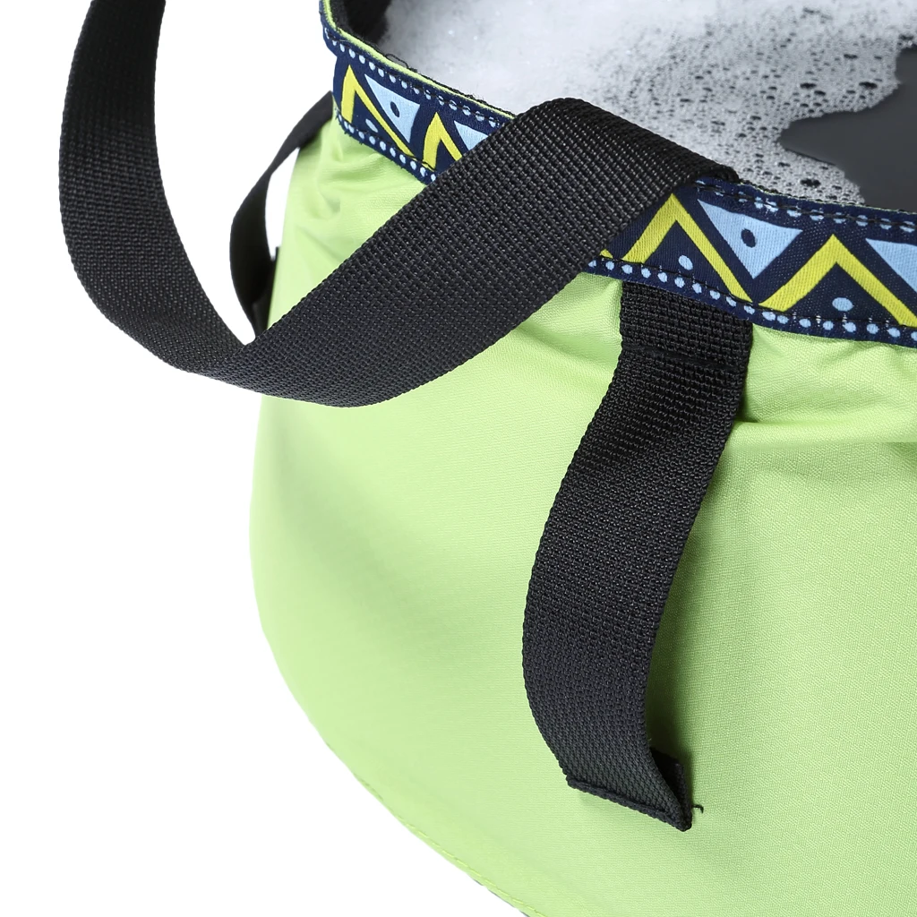 Foldable Sink Wash Basin Washbasin Bucket Outdoor Camping Water Pot Bag 6/8/12L for Kayak Canoe Fishing Picnic Hiking Accessory