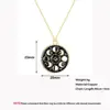 Colgante Vintage de esmalte negro con forma de Luna para mujer, collar, Gargantilla ► Foto 2/6