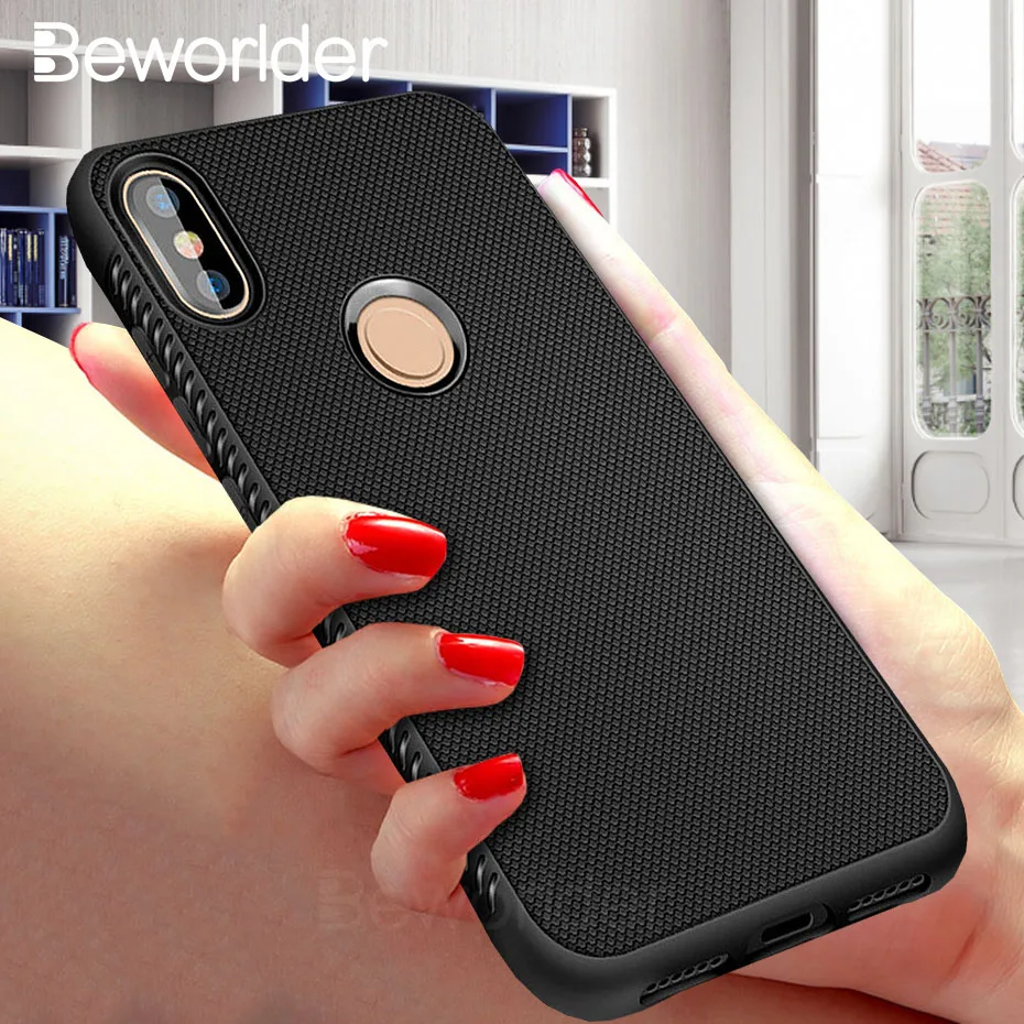 Beworlder Phone TPU Case For Xiaomi Redmi Note 5 Pro Soft Silicone Anti Slip Back Cover Note5 |