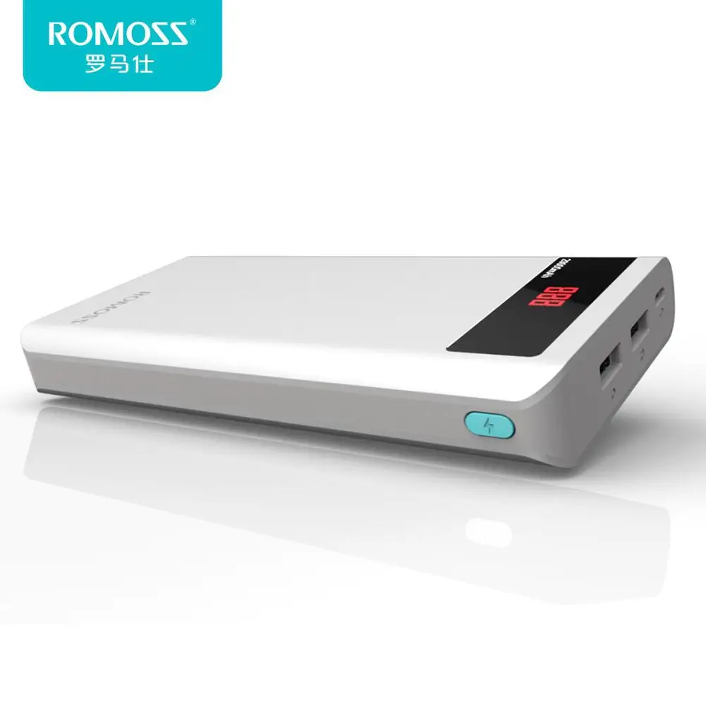 ROMOSS Sense 6 P 20000 mAh power Bank портативный внешний аккумулятор с светодиодный дисплеем