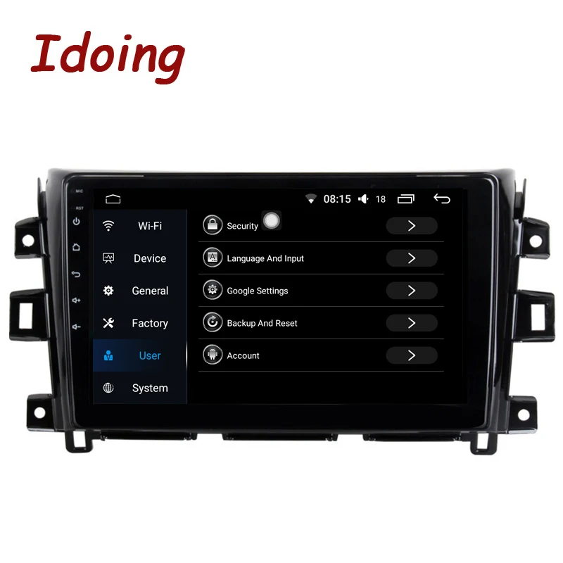 Top Idoing 10.2"2.5D IPS 1din Car Android 8.0 Radio audio Multimedia Player Fit Nissan Navara 2015-2017 4G+64G 8 Core GPS Navigation 5
