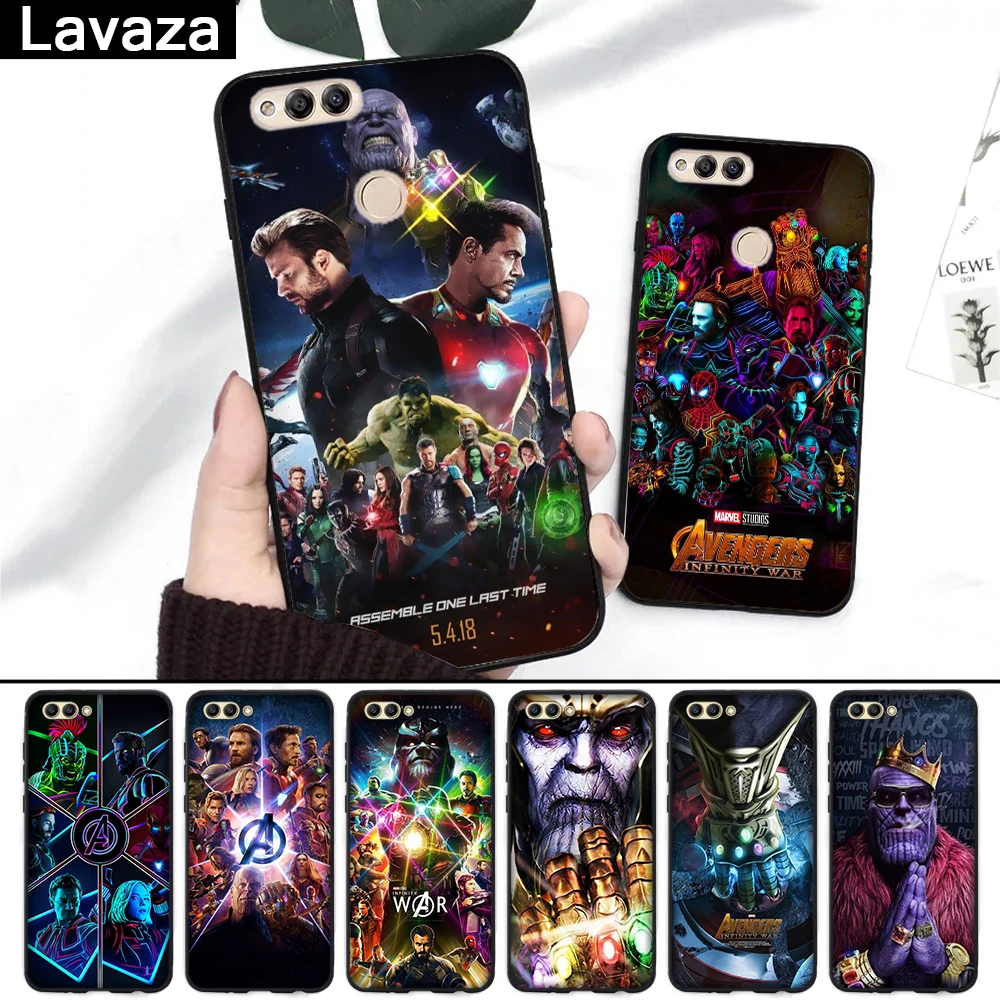 

Lavaza Marvel DC Super Hero Avengers Infinity War Silicone Case for Huawei Honor 6A 7A 3GB Pro 7X 8 Lite 8X 8C 9 Note 10