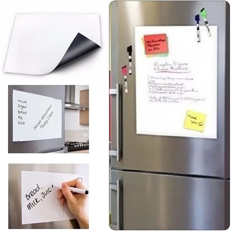 A3 Fridge Flexible Mini Whiteboard For Fridge Writing
