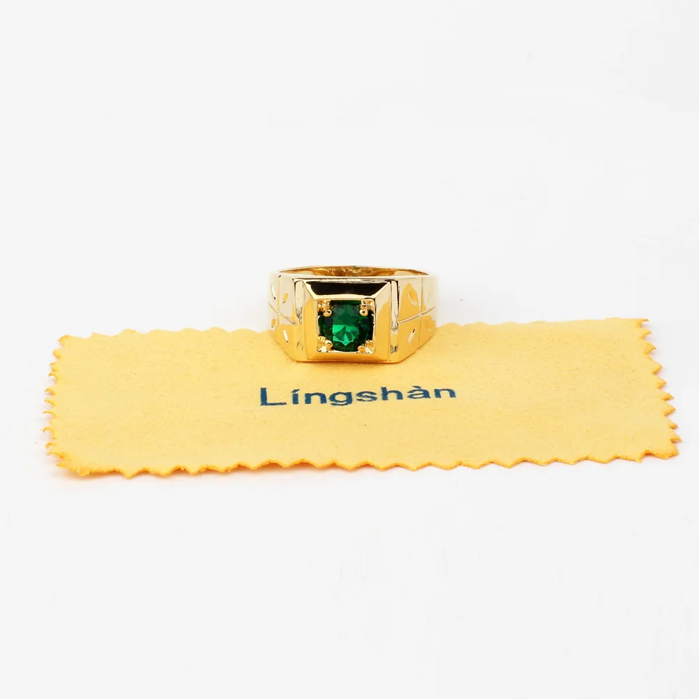 Модные ювелирные изделия для мужчин золотого цвета кольцо крест вырезанный на стороне 6 мм круглый камень Хороший палец носить R510