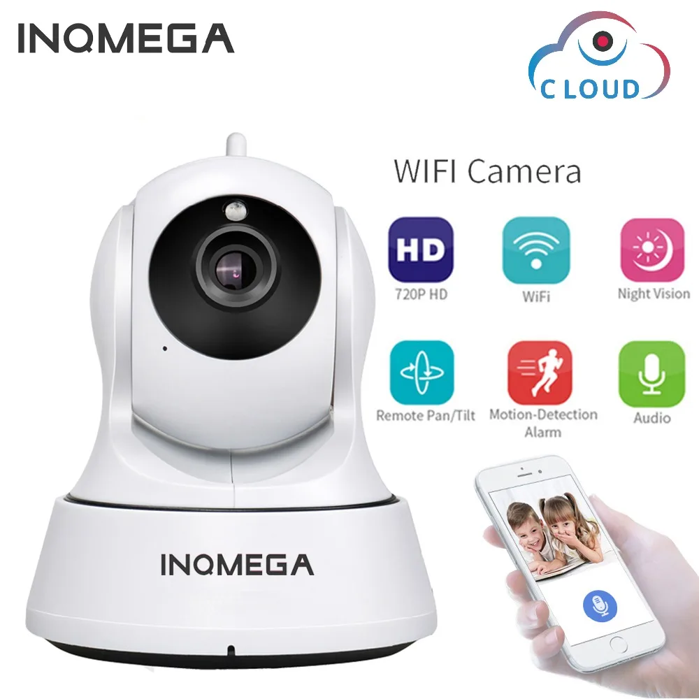 melhor Armazenamento Em Nuvem INQMEGA 720 p Câmera IP WiFi cam Home Security Vigilância CCTV Network Camera Night Vision Pan Tilt Baby monitor de