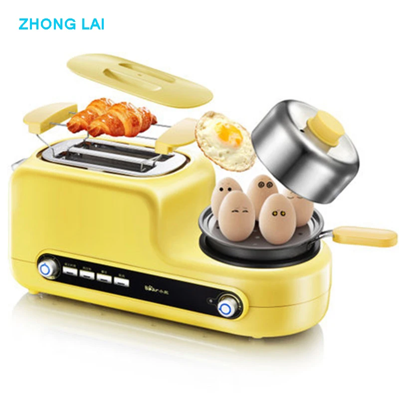 

Toaster With Frying Pan Muti-function Breakfast Maker Egg Steamer