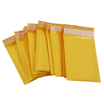 

BLEL Hot 10x Bubble Mailers Padded Envelopes Packaging Shipping Bags Kraft Bubble Mailing Envelope Bags 140*160mm