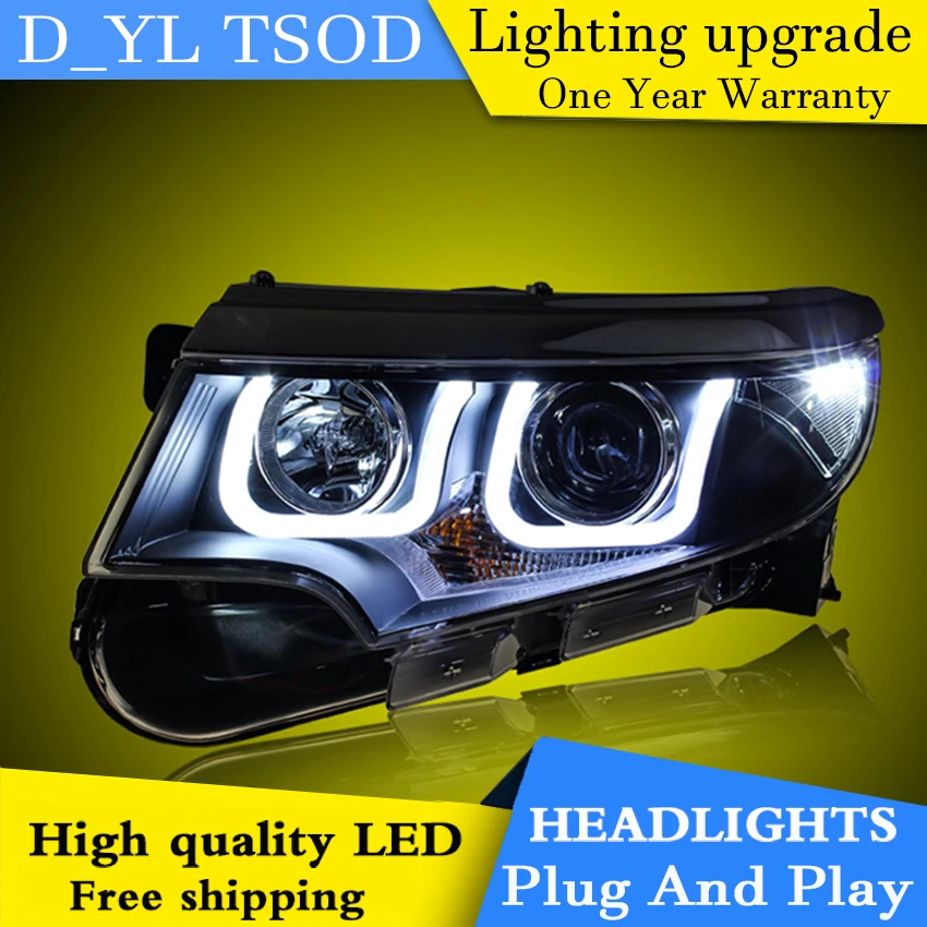 Best Price Car Styling Headlights for Ford Edge 2012-2014 LED Headlight for Edge Head Lamp LED Daytime Running Light LED DRL Bi-Xenon HID