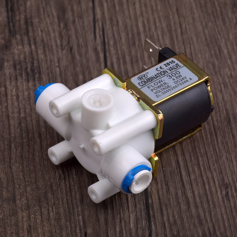 POM Plastic Electric 24VDC Solenoid Valve Water With waste water Flow 300cc Restrictor in Valve
