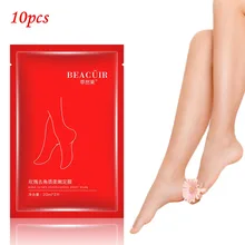 10 шт./5 пар маска для ног с экстрактом розы отшелушивающая омертвевшая Кожа Уход за ногами ремонт и мягкая отбеливающая маска для кожи ног TSLM2