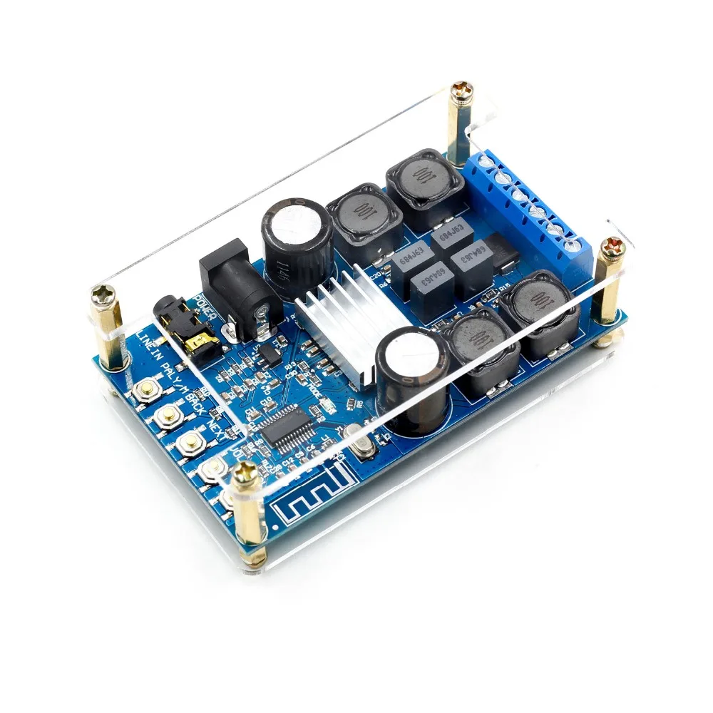 Bluetooth цифровой усилитель для аудио платы мощности двухканальный 50Wx2 без поп звука