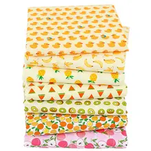 Маленькая Лоскутная Ткань ручной работы из саржевого хлопка с фруктовым принтом, ткань для шитья детей, garmernt, текстильная ткань для дома C104