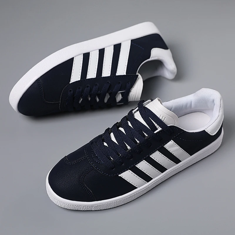 Men Casual Fashion Lace Up PU Canvas Shoes Good Quality Sneakers Men Trainers Shoes Superstar Lovers Shoes Zapatillas Hombre