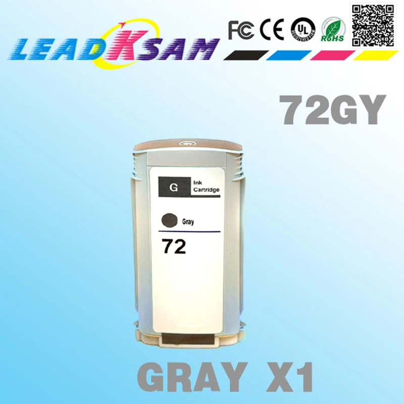 Совместимый с hp72 серый чернильный картридж для 72 C9374A T770/T790/T1120PS/T1120HD T1100/T1100S|ink