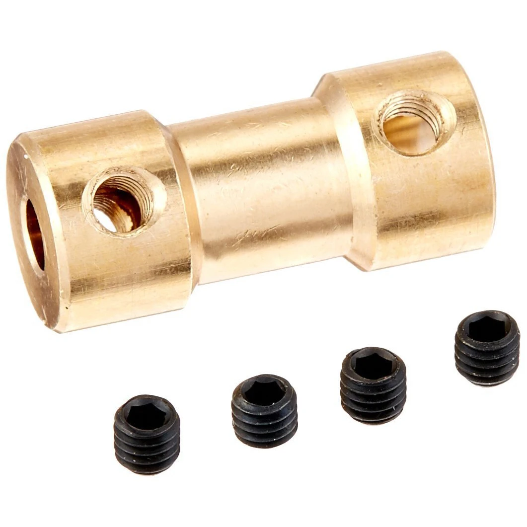 RC Airplane 3mm to 5mm Brass Motor Coupling Shaft Coupler Connector RC Airplane 3mm to 5mm Brass Motor Coupling Shaft Coupler Connector