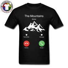 Las montañas están llamando camiseta móvil Stay Wild I Must Go senderismo ocio Vintage verano Tops y camisetas Mount ropa grande hombres