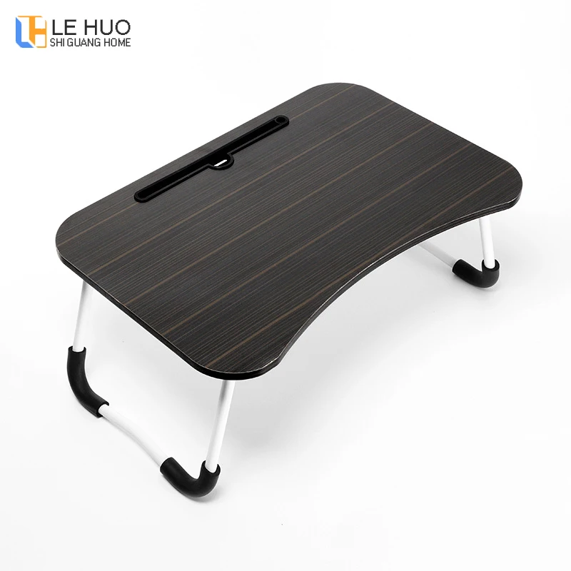 Laptop table Wooden office desk Bed computer desk folding Small book desk Childrens drawing table bedroom fashion Furniture