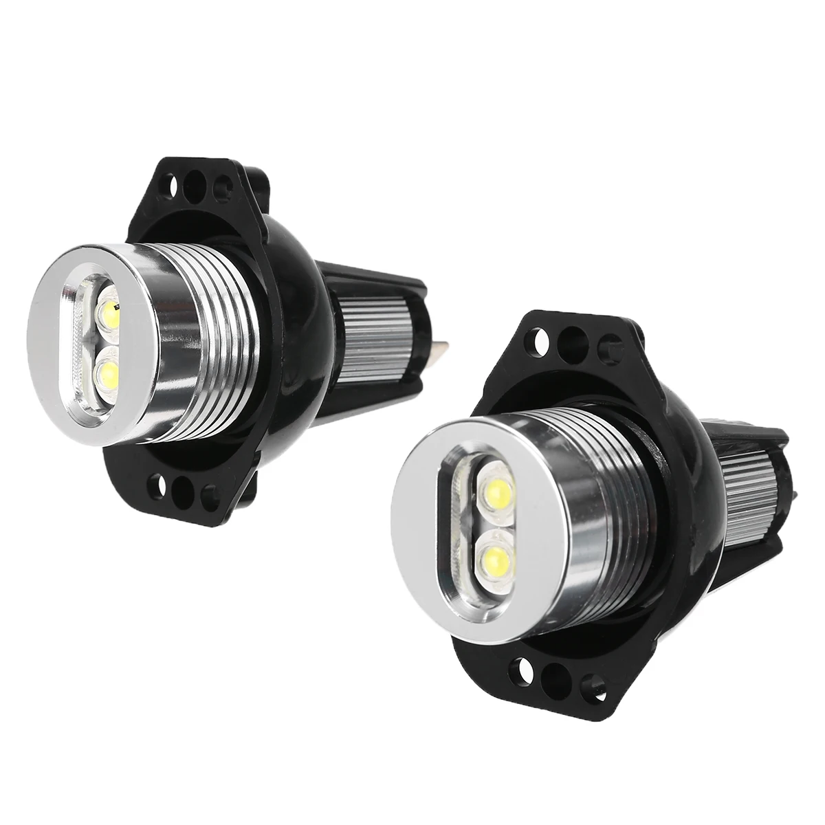 1 Pair 10W 12V Car Angel Eyes LED Headlight Super Bright Halo Ring Light Headlamp Bulb For BMW E90 E91 3 Series