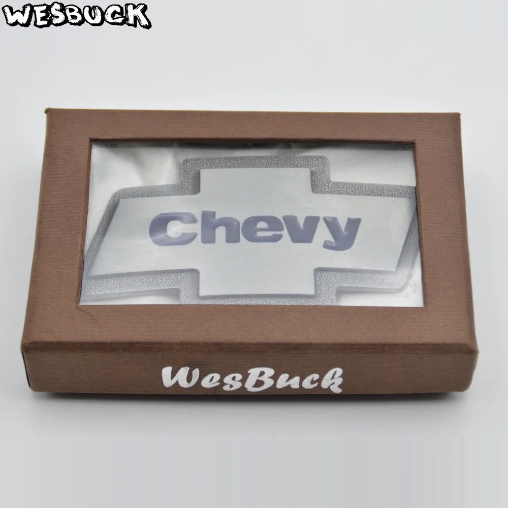 WesBuck бренд пряжки Chevy пряжки ремня с поясом из искусственной кожи праздничные подарки