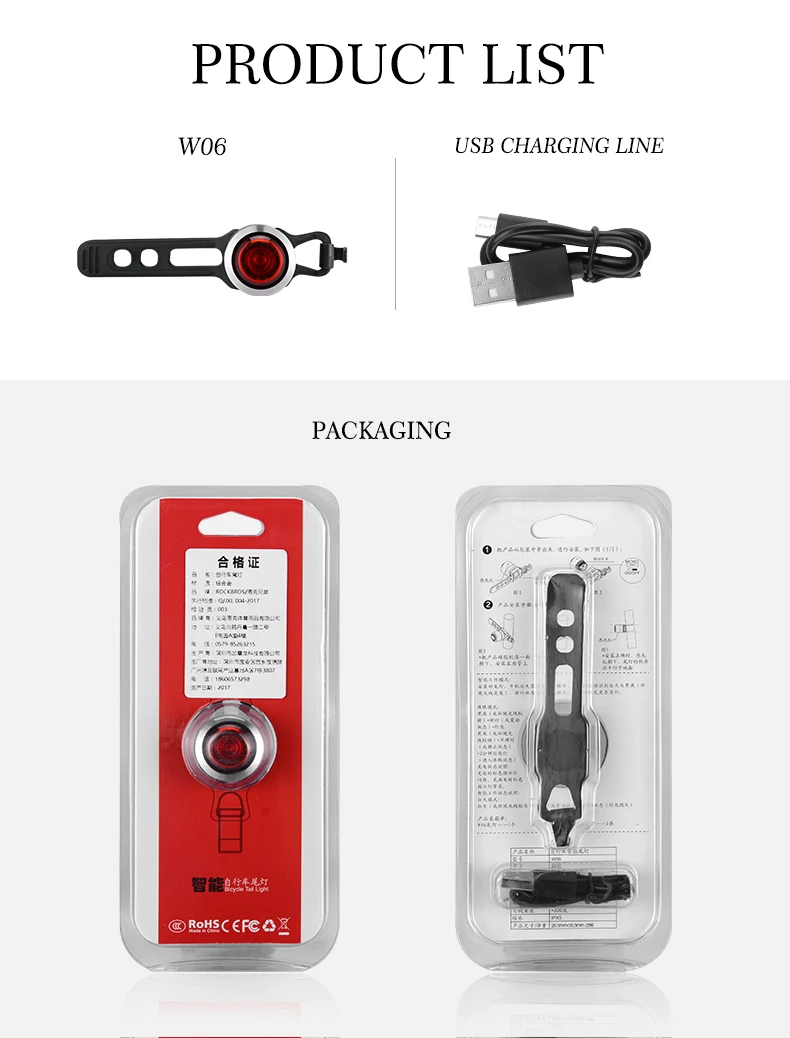 Flash Deal ROCKBROS Waterproof Smart Bike Bicycle Light USB Rechargeable IPX5 Taillight Mini LED MTB Road Cycling Rear Lights 5 Lumens 13 Flash Deal ROCKBROS Waterproof Smart Bike Bicycle Light USB Rechargeable IPX5 Taillight Mini LED MTB Road Cycling Rear Lights 5 Lumens 13