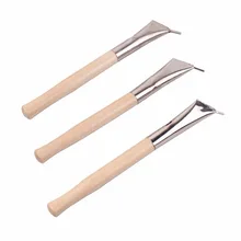 3 шт. Нержавеющая сталь гончарная глина Скульптура воск набор инструментов професиональной печати батик ножей ручки tx