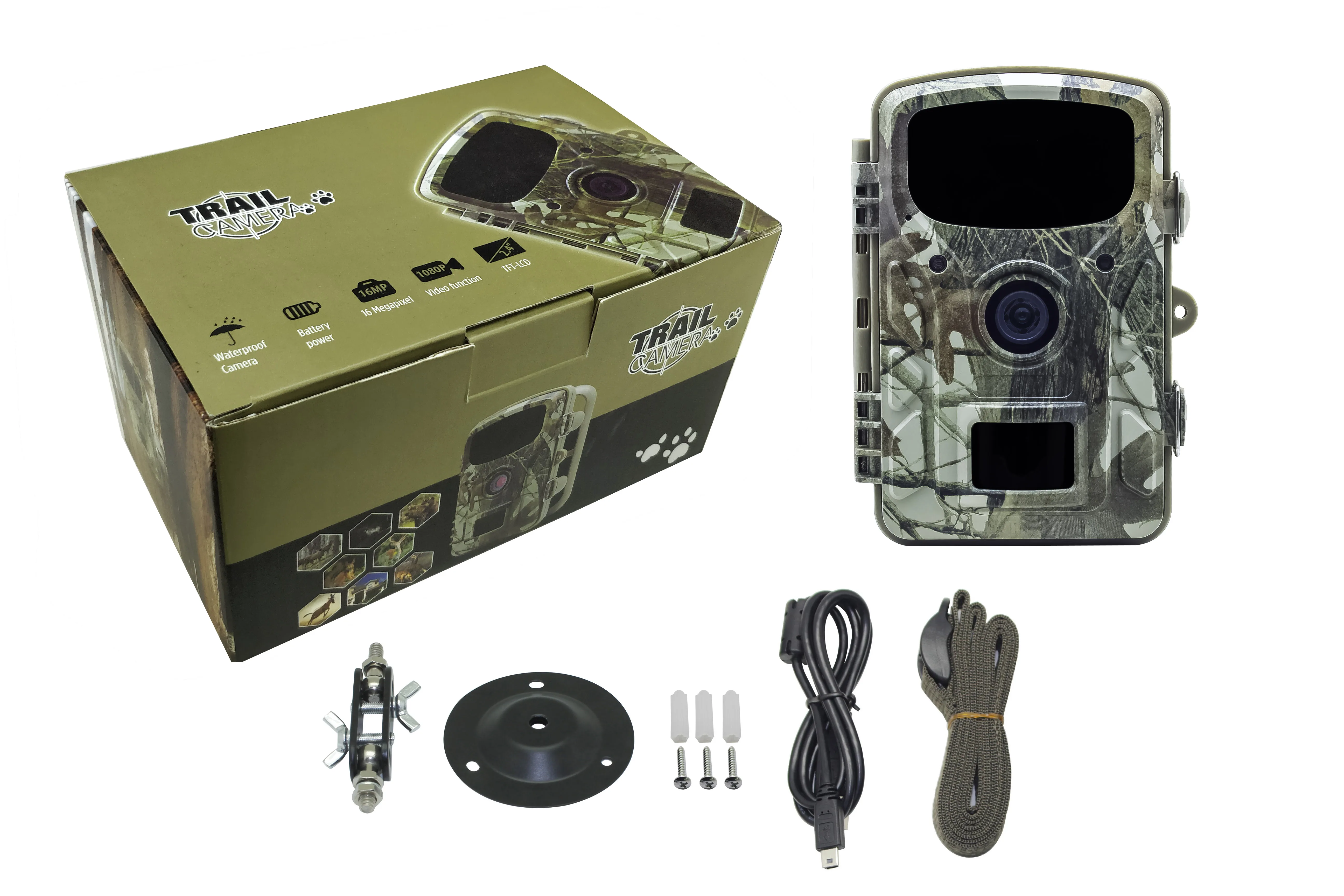 

PPDDHKK 1080P HD Video Waterproof IR Hunting Traps Wildlife Trail Camera Hunting Rainproof Trail Accessories 28 Pcs IR Lights