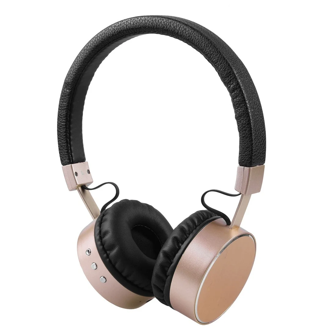 Беспроводные наушники Bluetooth+ 3,5 мм гарнитура стерео металлические наушники золотой