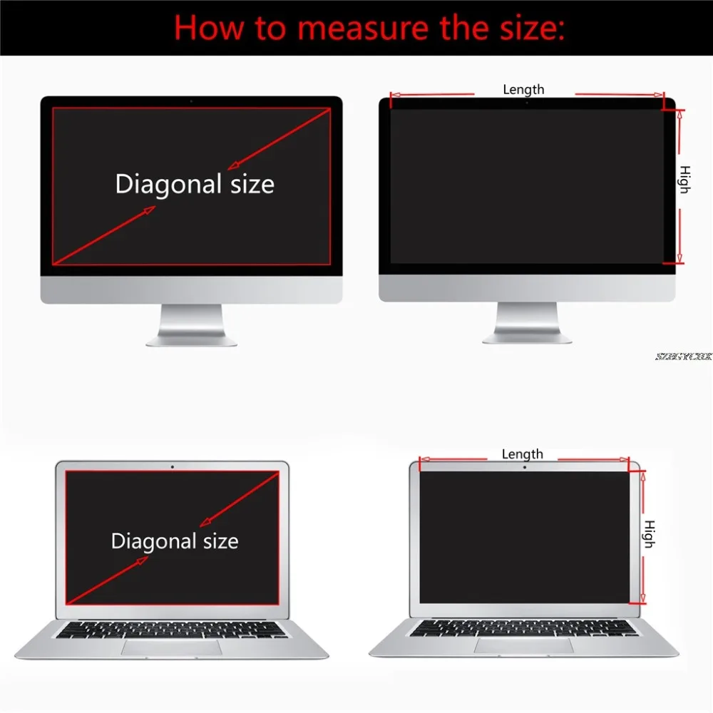 befon 13.3 Inch Privacy Filter Screen Protective film for Widescreen 16:9 Laptop Notebook Screen Protector 294mm * 165mm