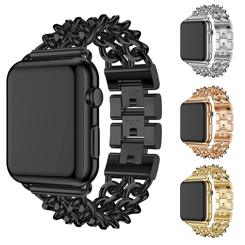 

Stainless Steel Watchband for Apple Watch 4 Band 38mm 40mm 42mm 44mm Series 1 2 3 4 Watch Strap Wrist Band Accessories