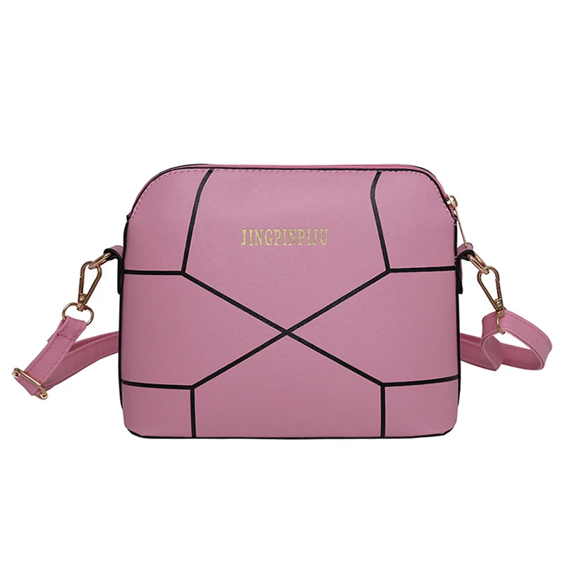 SMOOZA новые модные дизайнерские женские сумки, кожаная сумка через плечо, женская сумка-мессенджер, сумка через плечо - Цвет: Розовый