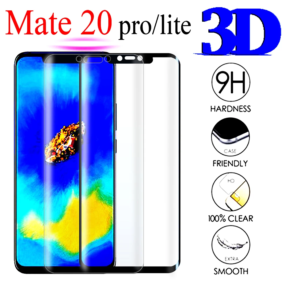 glass on huavei mate 20 lite protective for huawei pro 20lite pro20 light huwei tempered glas screen protector 3d | Мобильные